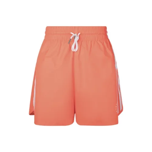 Stella McCartney SS21 Повседневные шорты Женские Оранжевый Красный