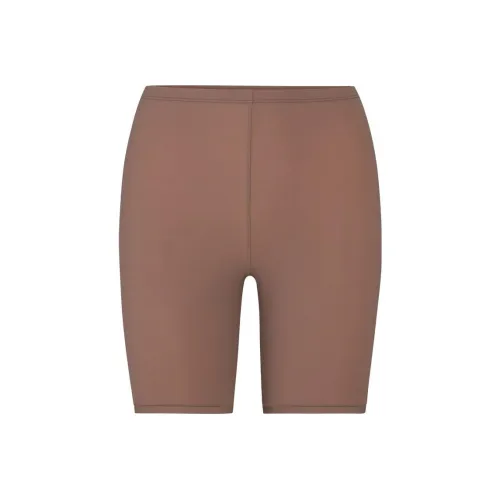 SKIMS Fits Everybody Велосипед Короткие Повседневные Шорты Женские Умбра Коричневый
