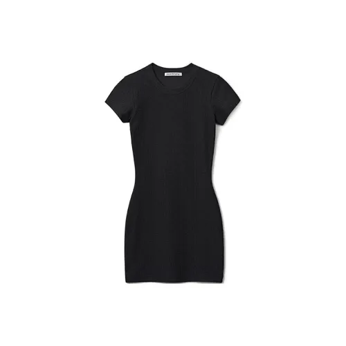 alexander wang Black Женские Короткие Платья с Рукавами