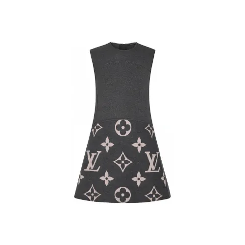 LOUIS VUITTON Без рукавов Платье Женское Серое