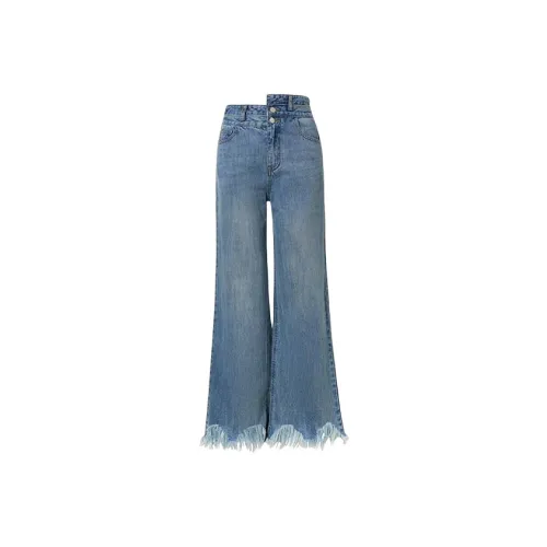 DIANA VEVINA Синие Женские Джинсы