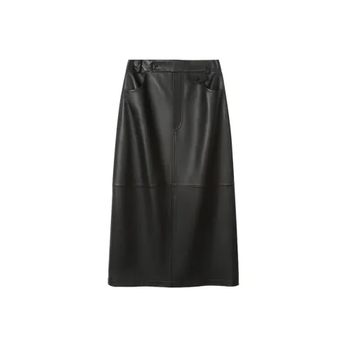 SINBOS Кожа Длинная Юбка Женская