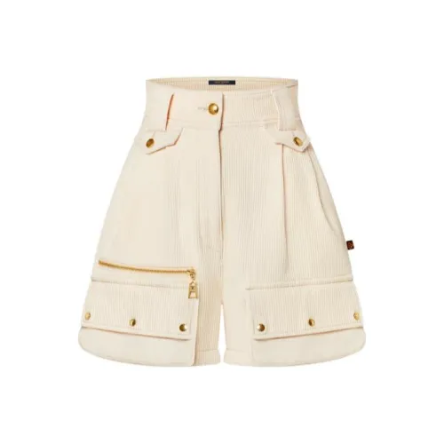 LOUIS VUITTON SS22 Повседневные шорты Женские Бежевые