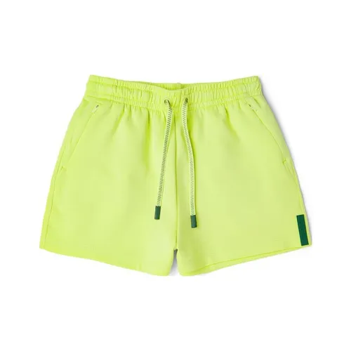 LACOSTE Неоново-желтые Женские Повседневные шорты