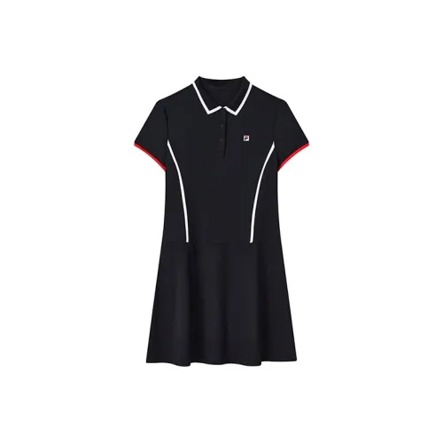 FILA ATHLETICS Королевский синий Женские Платья с Коротким Рукавом