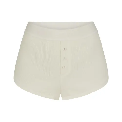 Skims Белые Женские Повседневные Шорты