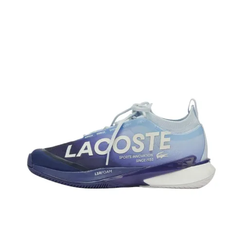 Кроссовки для тенниса LACOSTE Collaboration Slip-Resistant Low Top Женские Светло-Синие