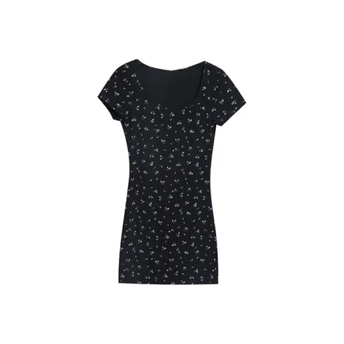 BVODE Короткий рукав Платье Женское