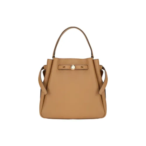 TORY BURCH Romy Bucket Зернистая кожа личи Кожа Ведро Сумка Одно плечо Сумка Маленькая Женская Тирамису