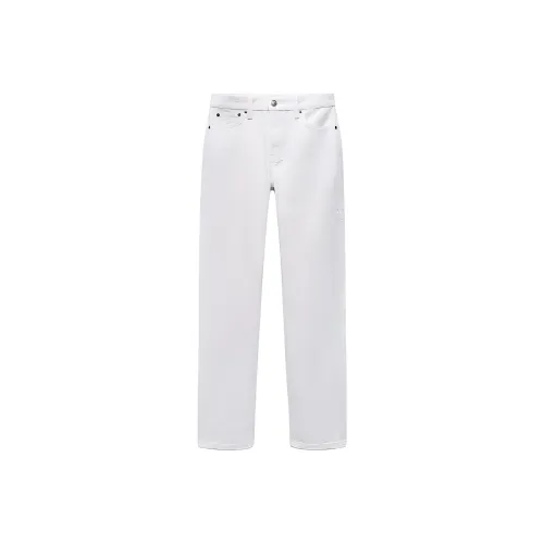 ZARA ZW Series Морозный белый Женские Джинсы