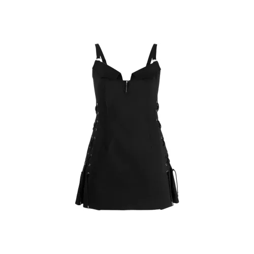 DION LEE Черное женское платье без рукавов