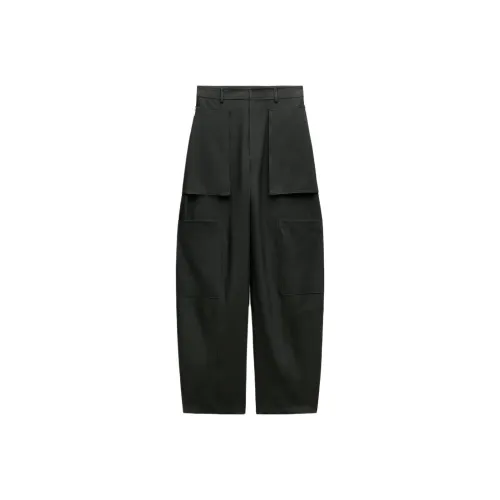 ZARA Зеленые Женские Брюки Карго