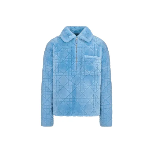 DIOR Синий Мужская Кожа и Мех