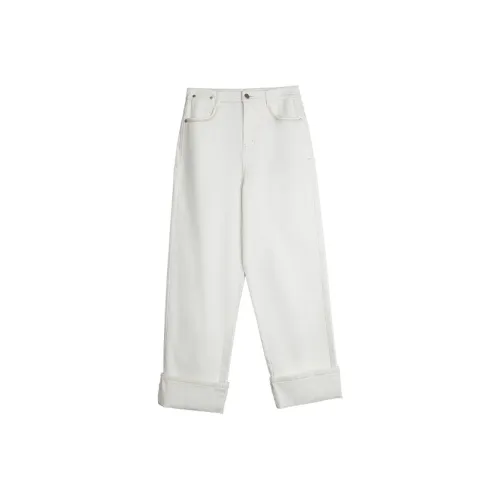 Elle Экрю Женские Джинсы