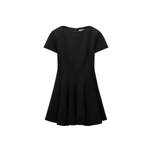 ZARA ZW Series Короткий рукав Платье Женское Черное