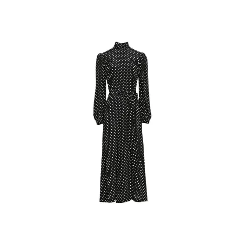 LIZZY Длинное платье с длинными рукавами женское черное