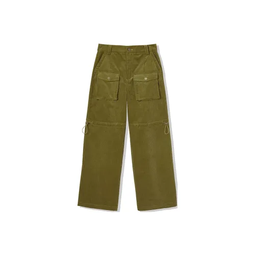 LA CRAWFISH Горчичный желтый Зеленый Женские Брюки карго