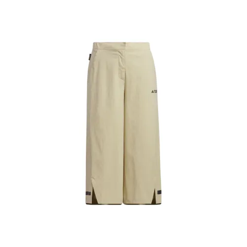 Adidas Газон Коричневый Женские Вязаные Тренировочные Брюки