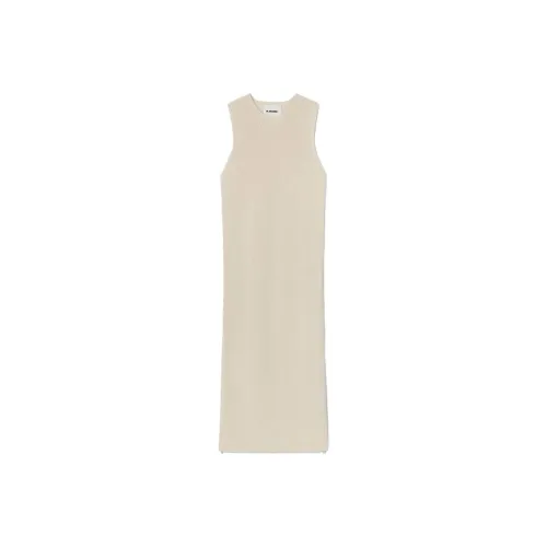 JIL SANDER Бежевые Женские Платья без рукавов