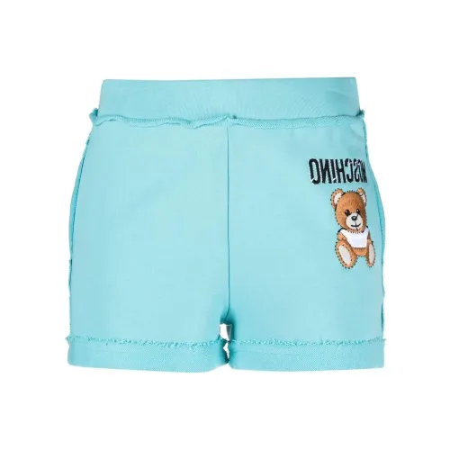 MOSCHINO Синие Женские Повседневные Шорты