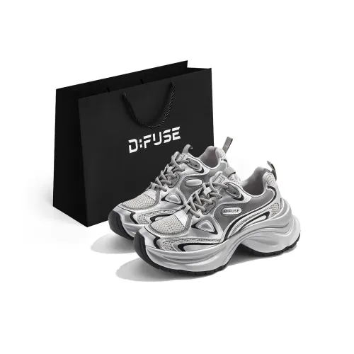 D Fuse SCANDINAVIA противоскользящий устойчивый к истиранию легкий низкий топ кроссовки с подошвой из ткани женские серебристые