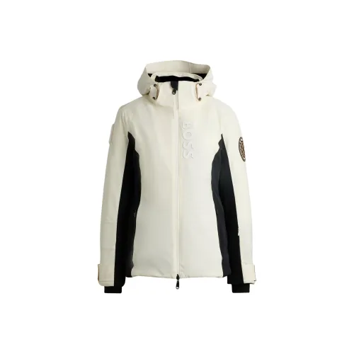 Hugo Boss FW24 Хлопковый пуховик Женская Белая