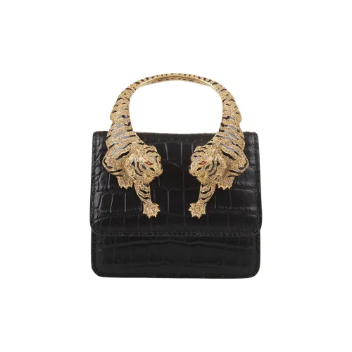 Roberto Cavalli Металлический компонент Сумка через плечо Сумка Маленькая Женская Черная