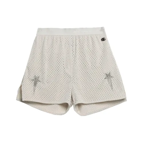 RICK OWENS Бело-серые Женские Повседневные шорты