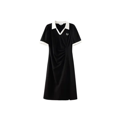 OSA Black Женские Короткие Платья с Рукавами