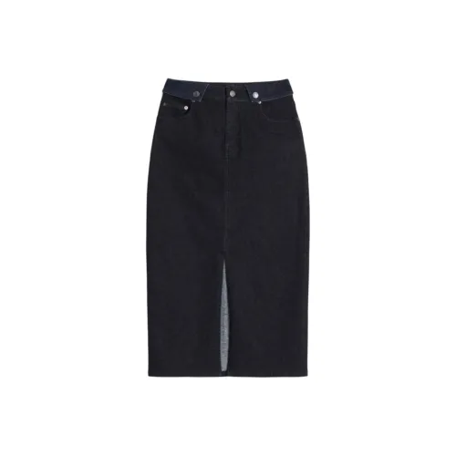 GAP Denim Long Skirt Women's Dark Blue