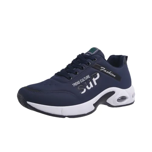 SUPEREDGE Амортизация Покрытие Поддержка Низкий Топ Повседневные Беговые кроссовки Мужские Синие