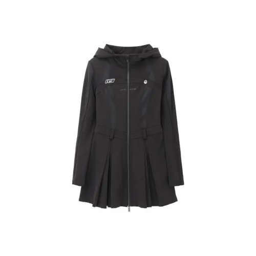 RE'VAN Длинное платье с длинными рукавами женское черное