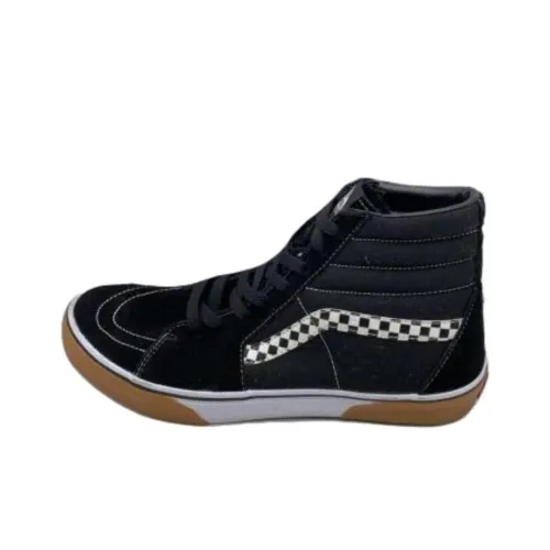 Vans Sk8 Hi Устойчивые к истиранию высокие кроссовки для скейтбординга унисекс черные