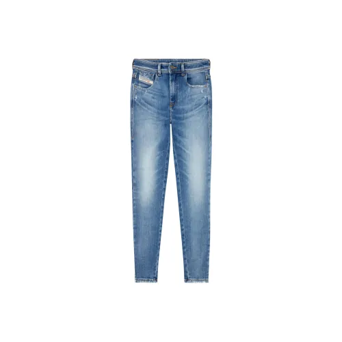 DIESEL Джинсы Женские Средне-голубой