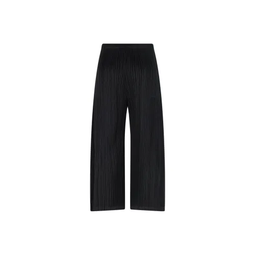 PLEATS PLEASE ISSEY MIYAKE SS25 Повседневные брюки Женские Черный