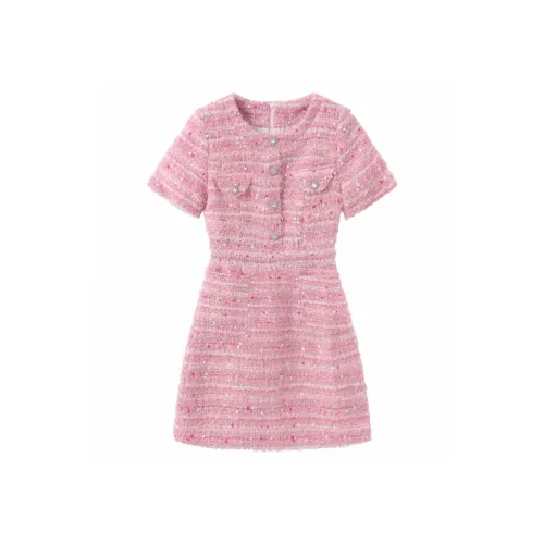 Fish Rabbits Короткий рукав платье женское