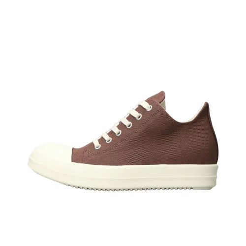Rick Owens DRKSHDW Скейтборд Кроссовки Низкие Коричневые Женские