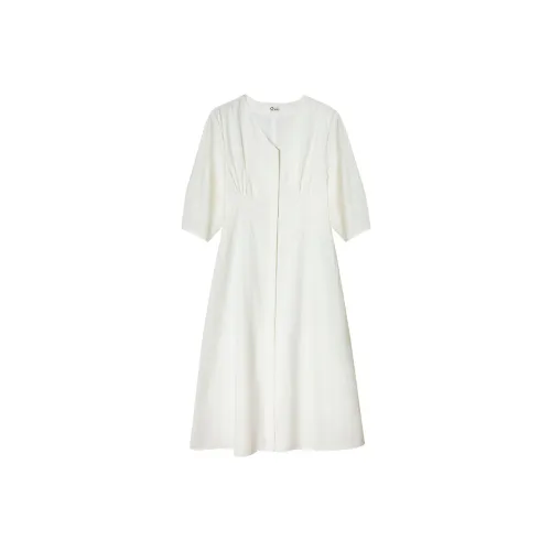 C+IMPRESS A Линия Юбка Платье Элегантный Белый