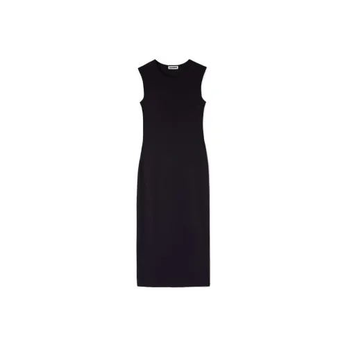 JIL SANDER Черные Женские Платья без рукавов