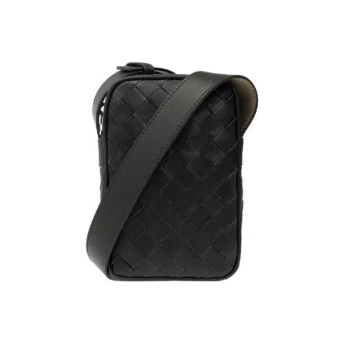 Bottega Veneta Intrecciato Телячья кожа Сумка через плечо Мужская Зеленая