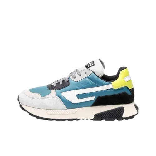 DIESEL Низкий топ Повседневная обувь Мужская Синий Зеленый