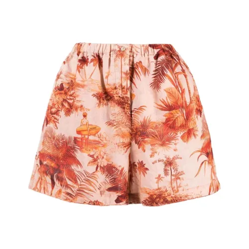 Alanui Red Женские Повседневные шорты