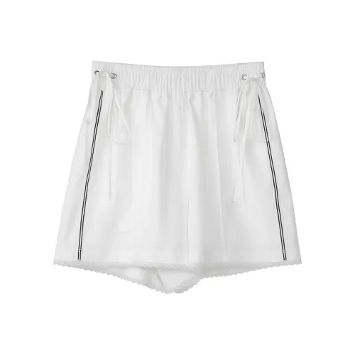 Fstudio Летние шорты Корейский стиль Маленькие для повседневного использования тонкие белые темно-синие