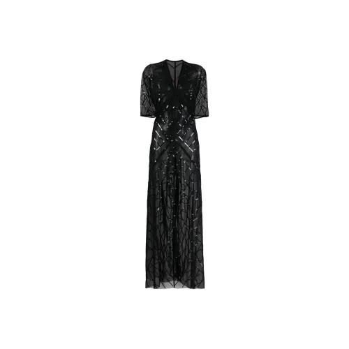 RICK OWENS Black Женские Короткие Платья с Рукавами