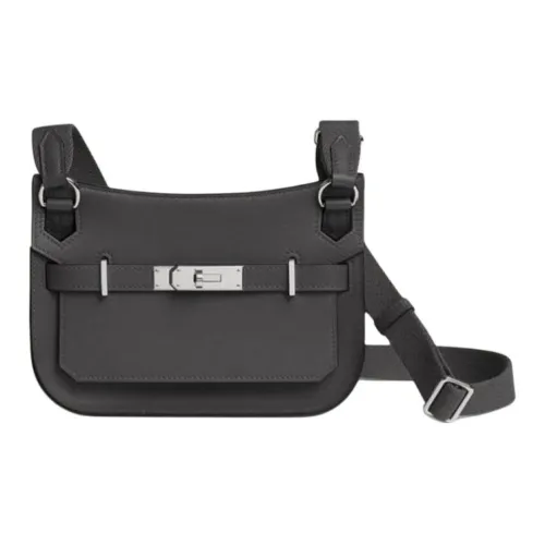 HERMES Jypsiere Swift Кожа Сумка через плечо Мини Женская Серый