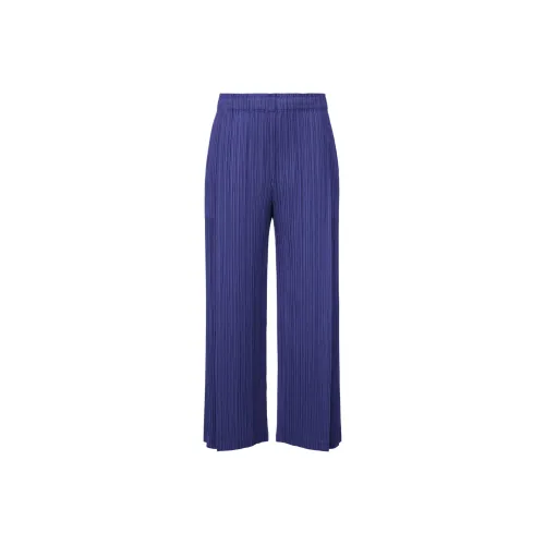 PLEATS PLEASE ISSEY MIYAKE Повседневные брюки Женские Синие