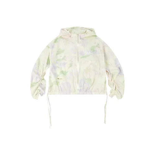 QIAODAN SS25 Тренчкот WOMEN'S JORDAN Белый С принтом