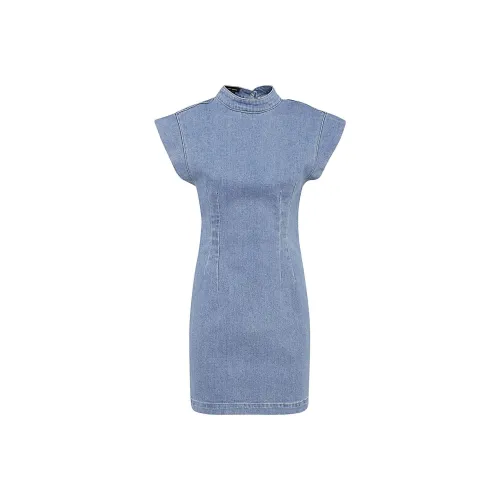 ISABEL MARANT Blue Женские Короткие Платья с Рукавами