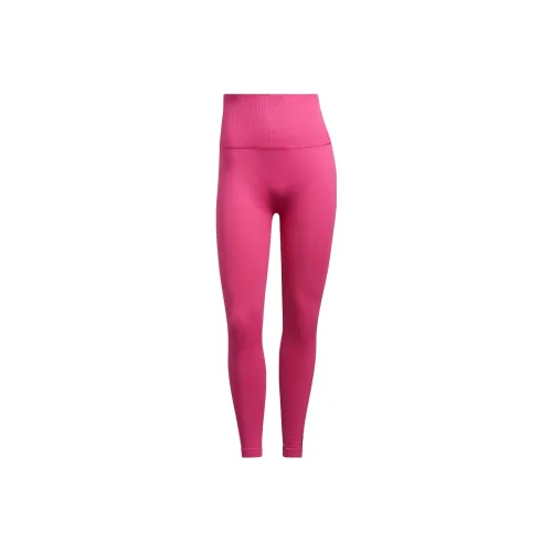 Adidas Розово-красные Женские Леггинсы