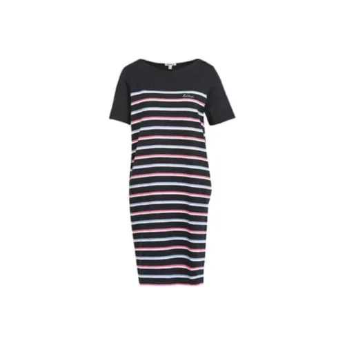 BARBOUR Короткий рукав платье женское черное